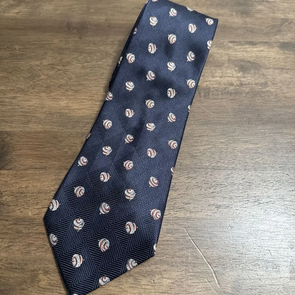Men's Banana‎ Republic Spinning Top Silk Tie Made In Italy
